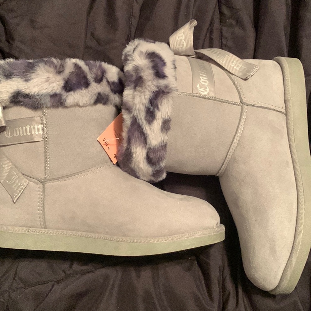 New in the box Juicy Couture Fur Ankle boots
